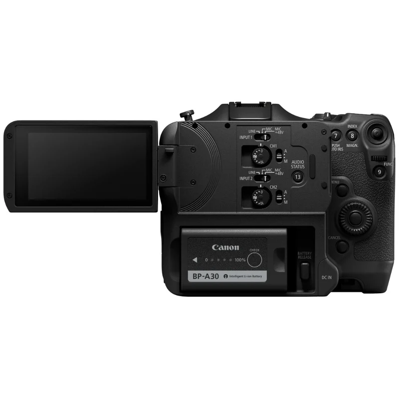Canon EOS C70 + Mount adapter EF-EOS R 0.71x + BP-A30