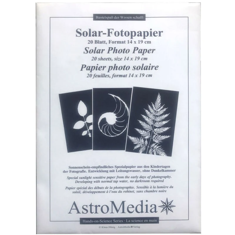 B.I.G. Astromedia Solar-Fotopapier, 14 x 19cm, 20 Bl