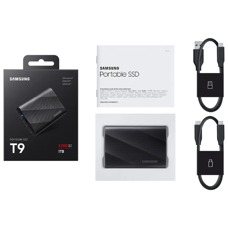 Samsung Portable SSD T9 1TB, Black