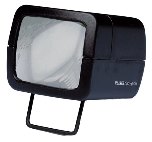 Kaiser 2010 VE 24 Diascop Mini 3 Diabetrachter mit 3x Objektiv und Klapparm