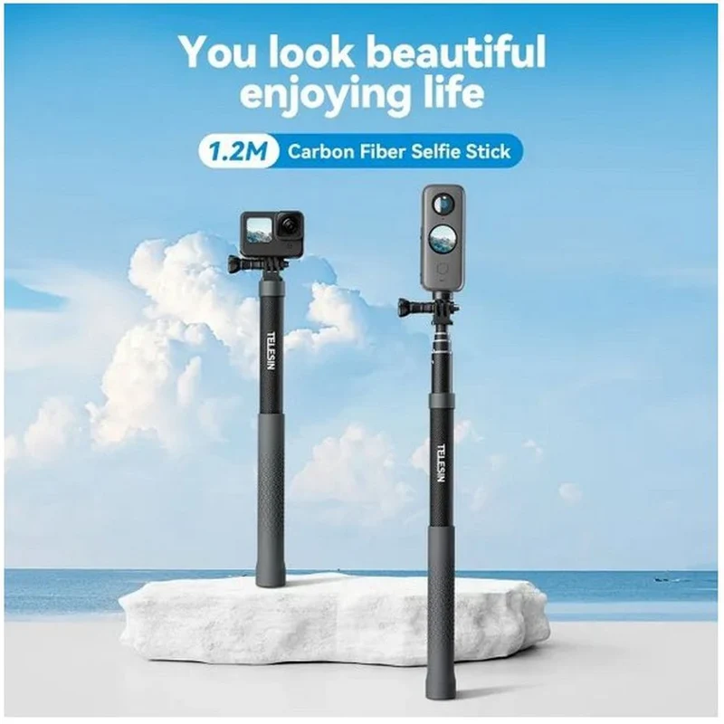Telesin Premium Selfie stick Carbon (120 cm)