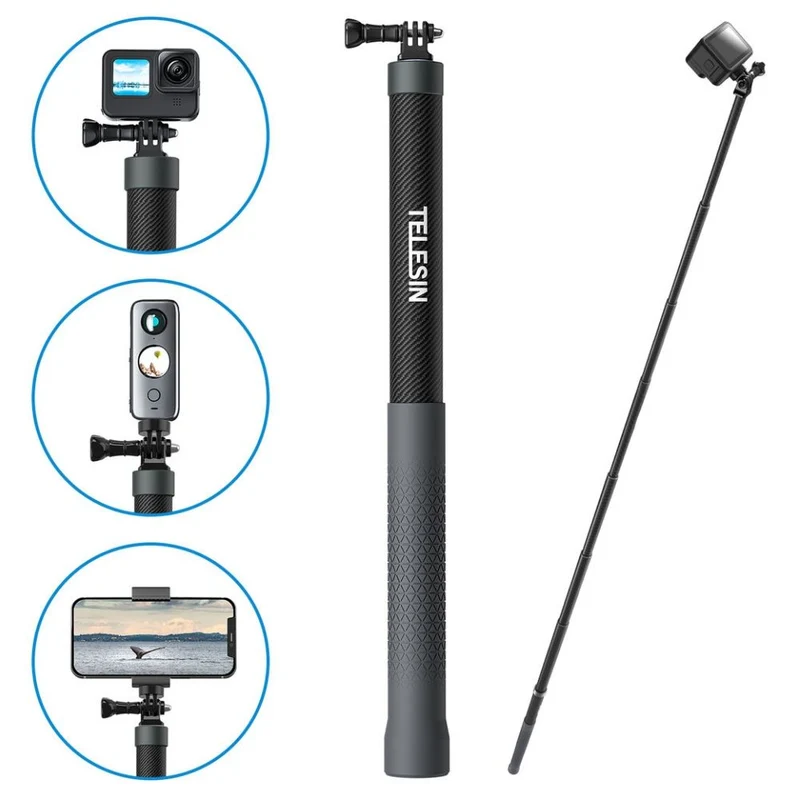 Telesin Premium Selfie stick Carbon (300 cm)