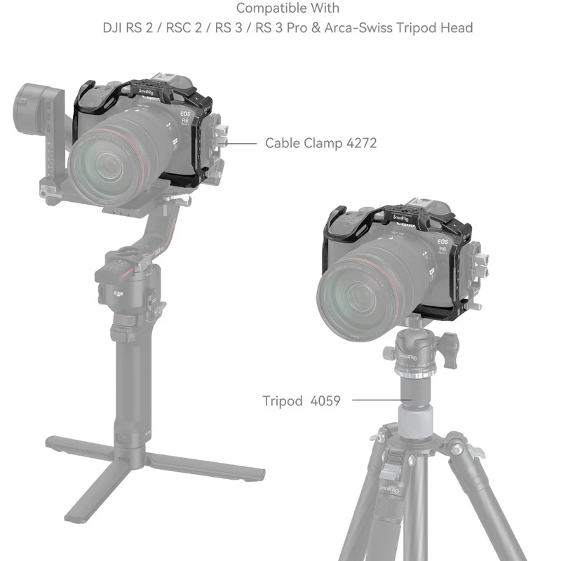 SmallRig 4161 “Black Mamba” Camera Cage for Canon EOS R6 Mark II