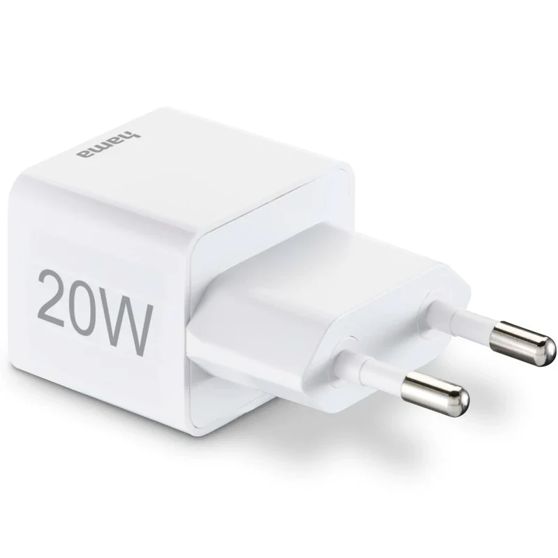 Hama Mini-Ladegerät USB-C 20W - Weiß