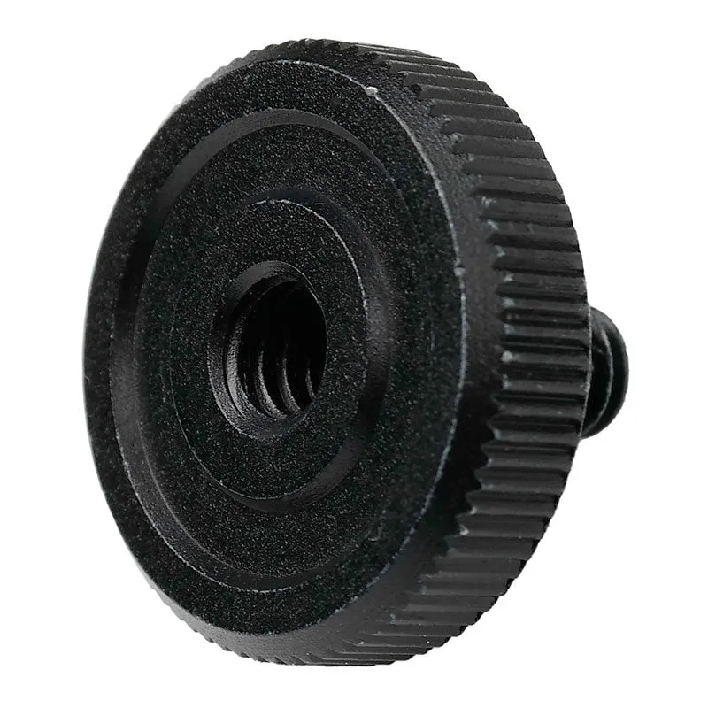 Caruba Adapterschraube 1/4"M – 1/4"F mit Metallgriff - Schwarz
