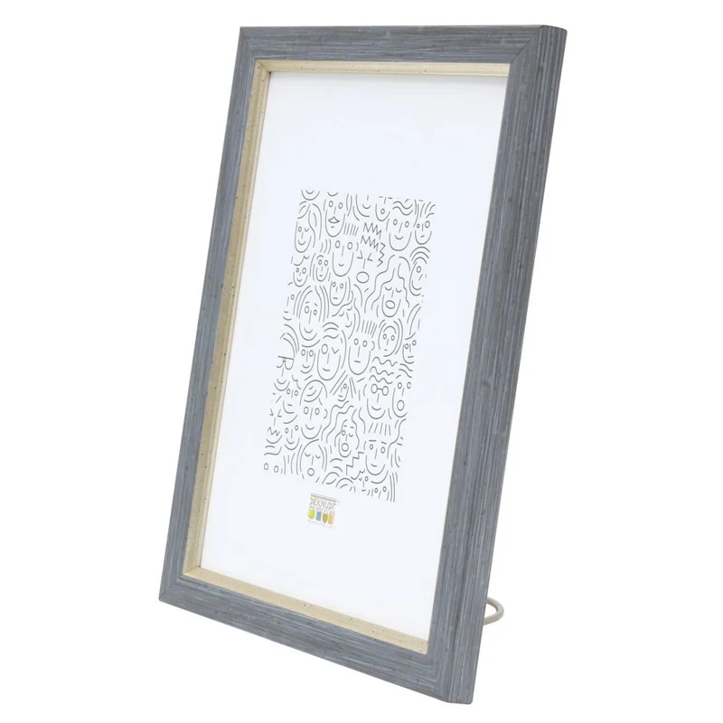 Deknudt Frame in gray painted look with matching piping 20x30 S46AF7