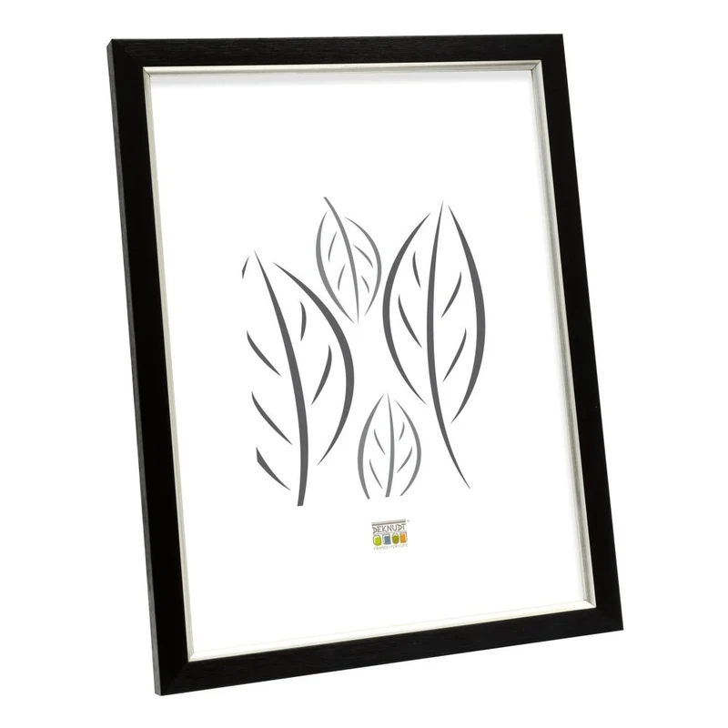 Deknudt Frame in black with silver-colored piping 15x20 S46AF2