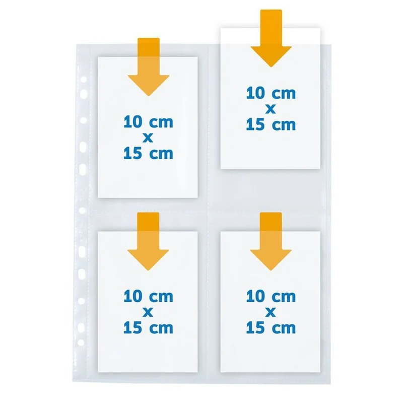 Herma Postcard covers 4x 10x15 10 pieces