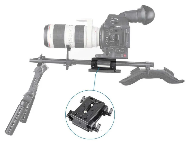 SmallRig 1798 Tripod Mounting Kit with 15mm Rail Block