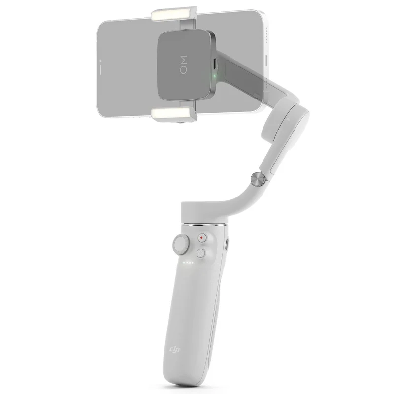 DJI OM, Smartphoneklemme mit integriertem Zusatzlicht