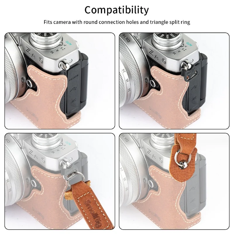 SmallRig 3485 Leather Camera Neck Strap