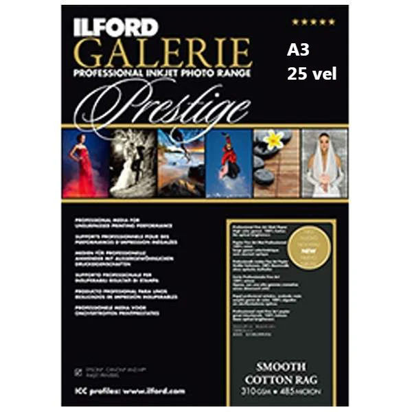Ilford GALERIE Prestige Smooth Cotton Rag A3 25 sheets