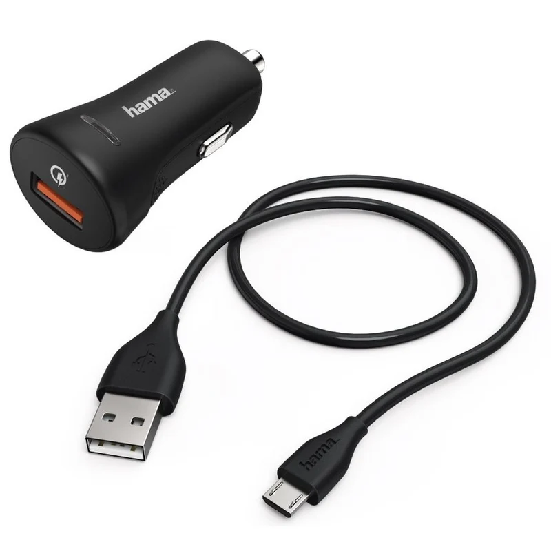 Hama Kfz-Ladeset Micro USB 3A Ladegerät QC3.0