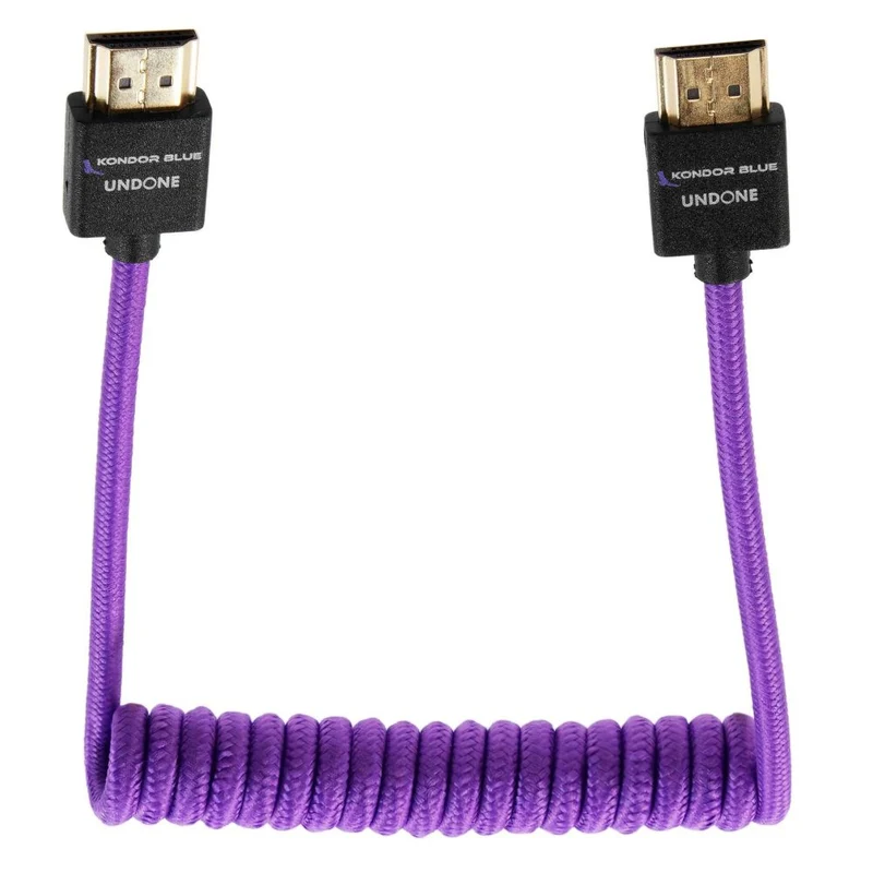Kondor Blue Gerald Undone MK2 Full HDMI-Kabel 12"-24" gerollt (lila)