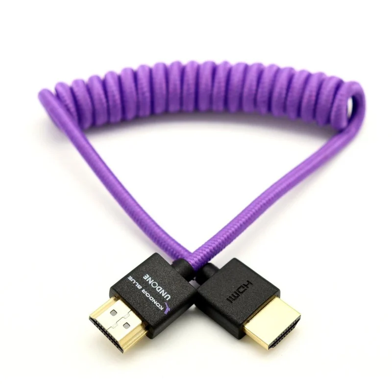 Kondor Blue Gerald Undone MK2 Full HDMI-Kabel 12"-24" gerollt (lila)