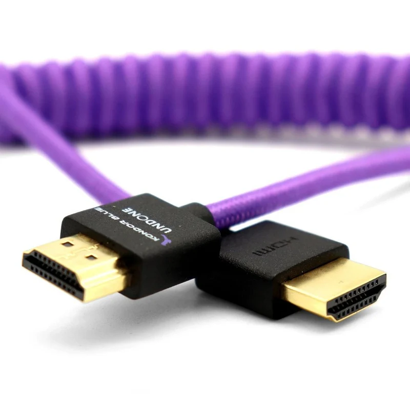 Kondor Blue Gerald Undone MK2 Full HDMI-Kabel 12"-24" gerollt (lila)