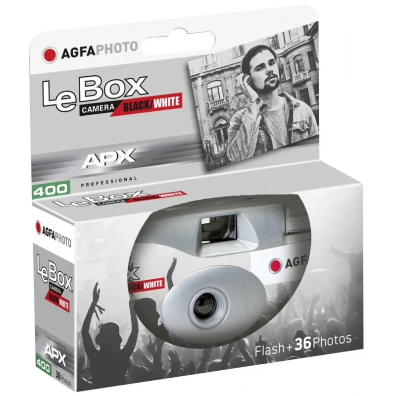 AgfaPhoto LeBox schwarz-weiß Blitz 400