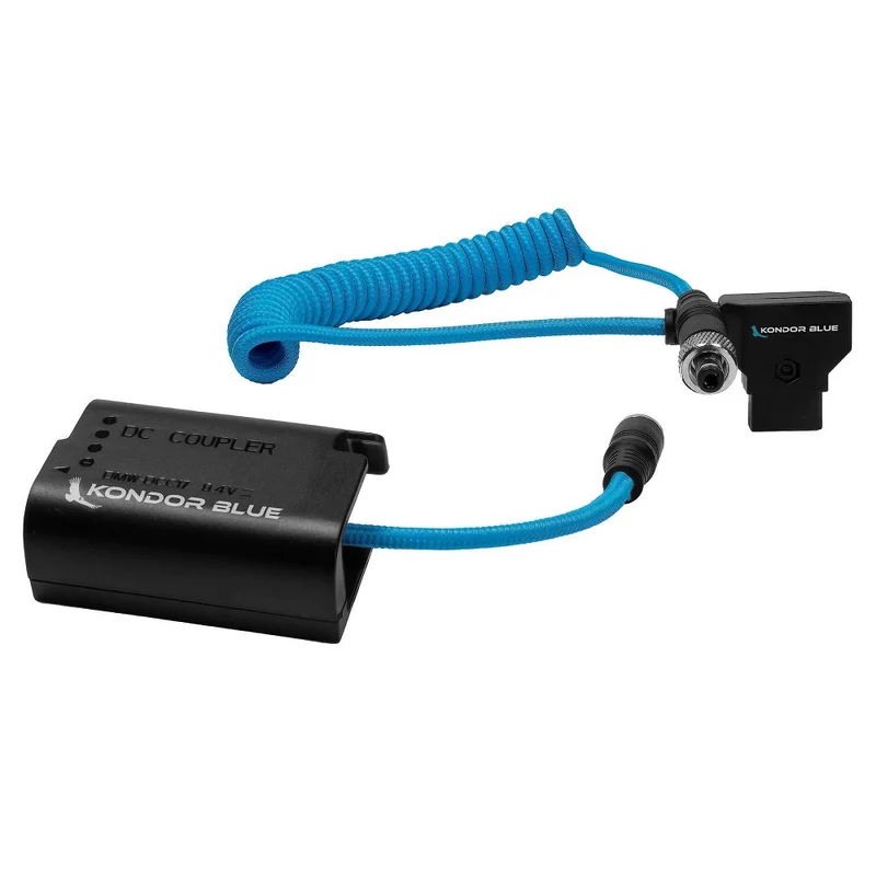 Kondor Blue D Tap to Lumix S5 GH5 DMW-BLK22 Dummy Battery Cable
