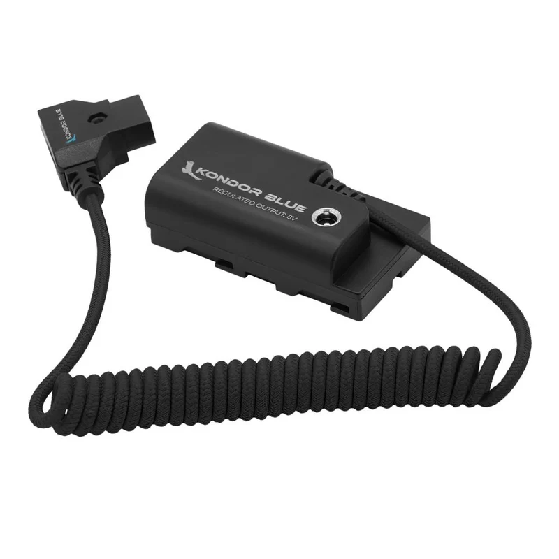 Kondor Blue D-Tap auf Sony L-Serie Dummy-Batterie NPF Kabel (schwarz)