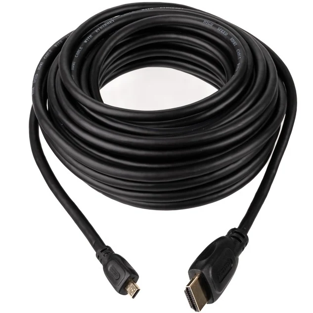 Caruba HDMI Male - Micro HDMI Male Cable (no Chipset), 10 m