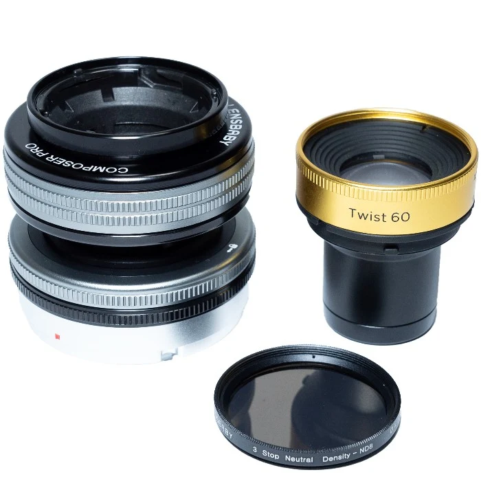 Lensbaby Composer Pro II w/ Twist 60 Optic + ND-Filter L Mount