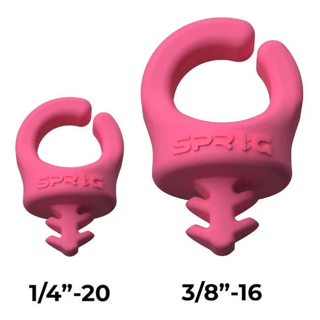SPRIG Pink Value Pack; 10x 1/4”-20 Sprigs + 5x 3/8”-16 Big Sprigs