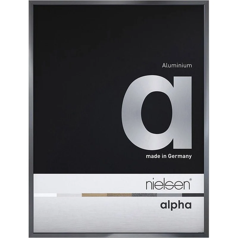 Nielsen Alpha Fotorahmen 50x70 dunkelgrau glänzend
