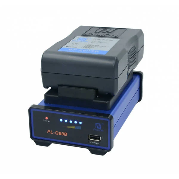 FXlion FX-PLQ80B V-Mount mono quick charger (w/ USB output)
