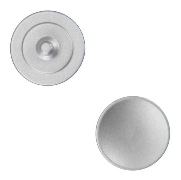 Caruba Soft Release Buttons Silver