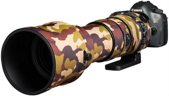 easyCover Objektiv Eiche für Sigma 150-600mm 1: 5-6,3 DG OS HSM S Braun Tarnung