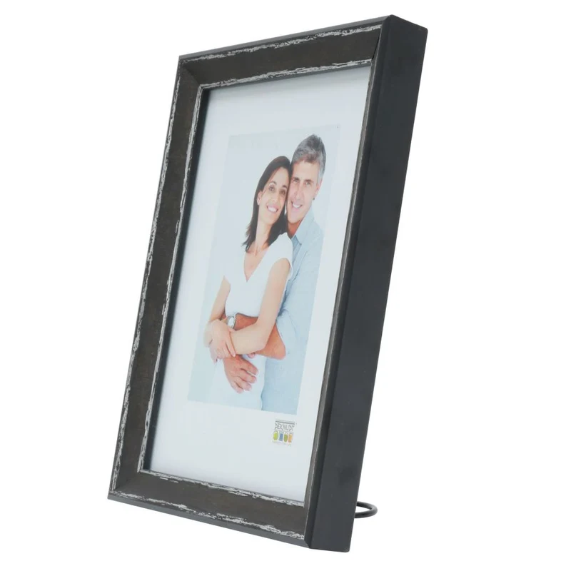 Deknudt Photo frame in black with silver piping 13x18 S46DF2