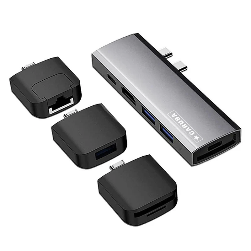 Caruba Multifunktionaler 9-in-1 USB-C Hub Space Grau