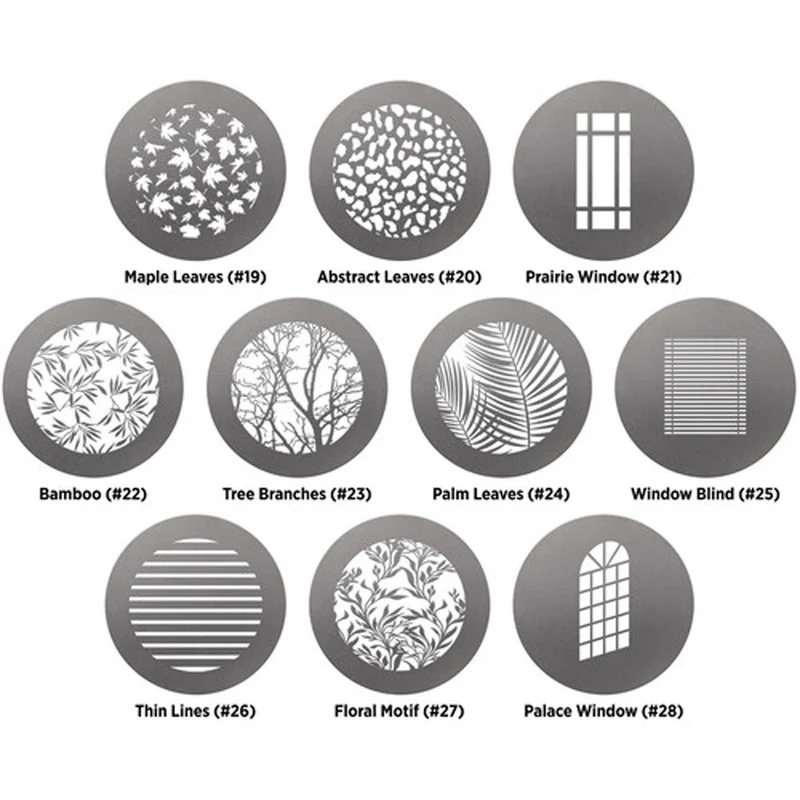 Westcott Optical Spot by Lindsay Adler Gobo Pack 2: Environmental (10-pack)
