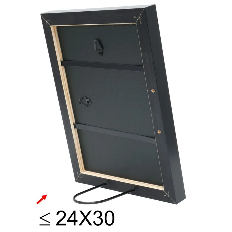 Deknudt Silberfarbener Fotorahmen aus Holz mit dunkelgrauen Farbtönen 18x24 S40JE2