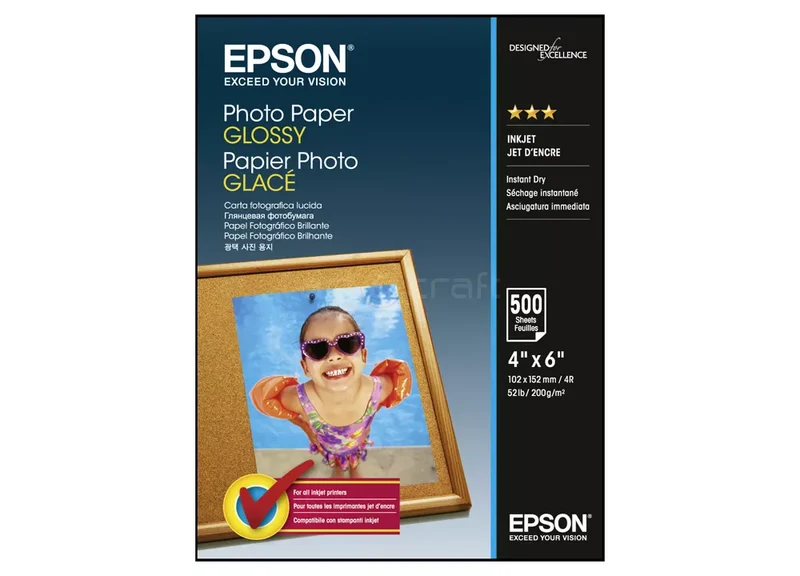 Epson Fotopapier Glossy 10x15cm 200g 500 Blatt