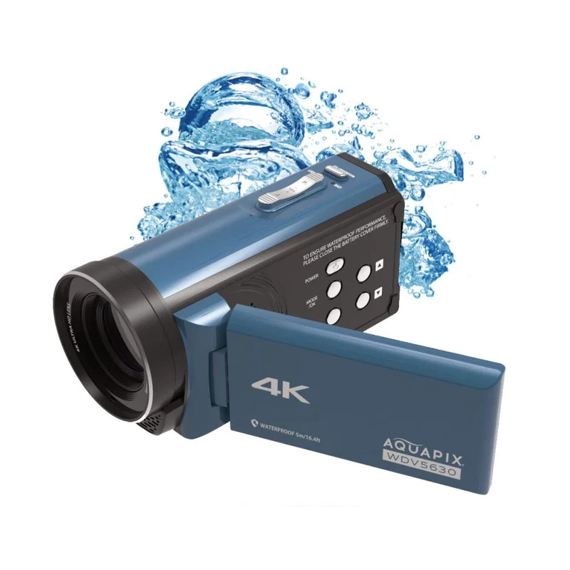 Aquapix WDV5630 Camcorder - Gray Blue