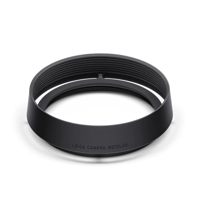 Leica 19657 Gegenlichtblende Q3, rund, Aluminium, schwarz eloxiert