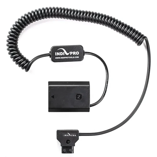 IndiPro Coiled D-Tap to Sony a7 III (NP-FZ100) Type Dummy Battery (24-36 ")