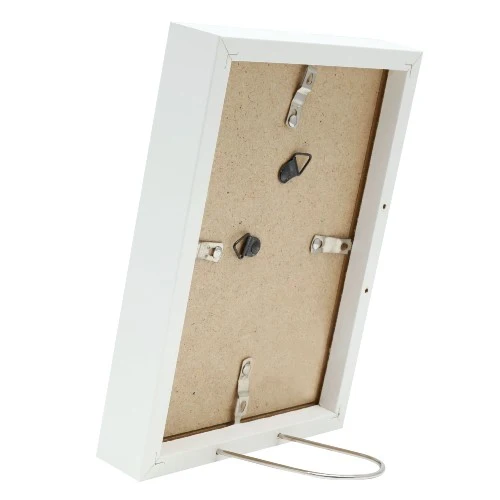 Deknudt Weißer Bilderrahmen mit weißem Passepartout 20x25