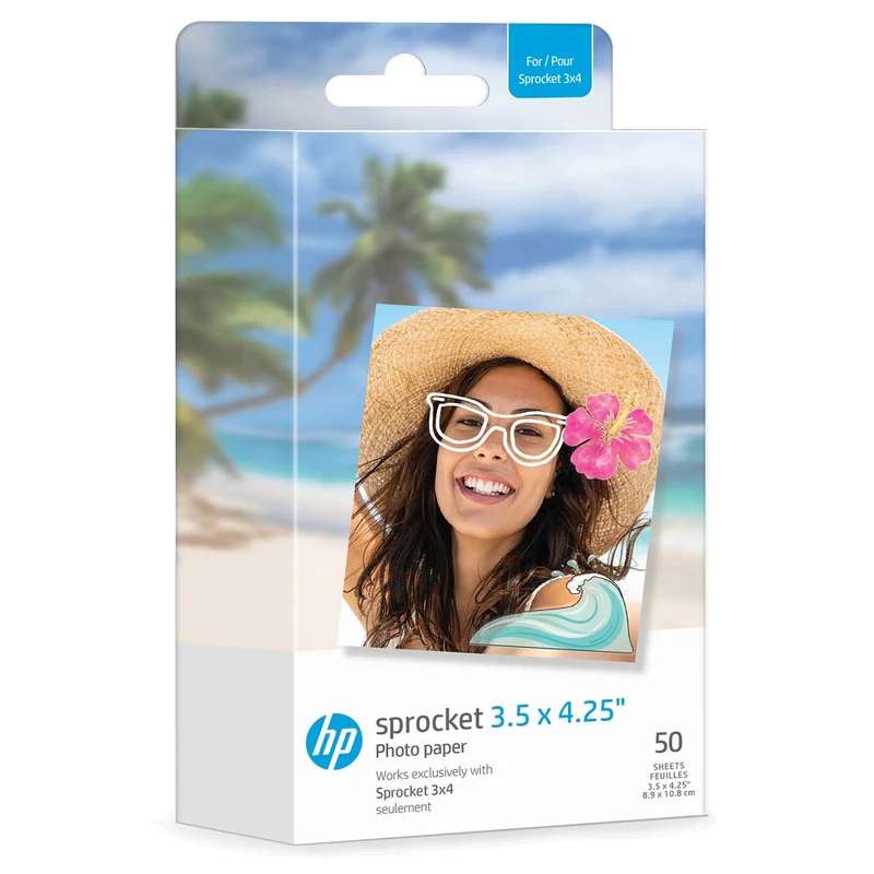 HP Sprocket Papier 3,50 x 4,25 50er Pack