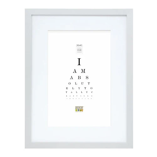 Deknudt Silver coloured Photo Frame with white Passe-board 20x25 S66KD1
