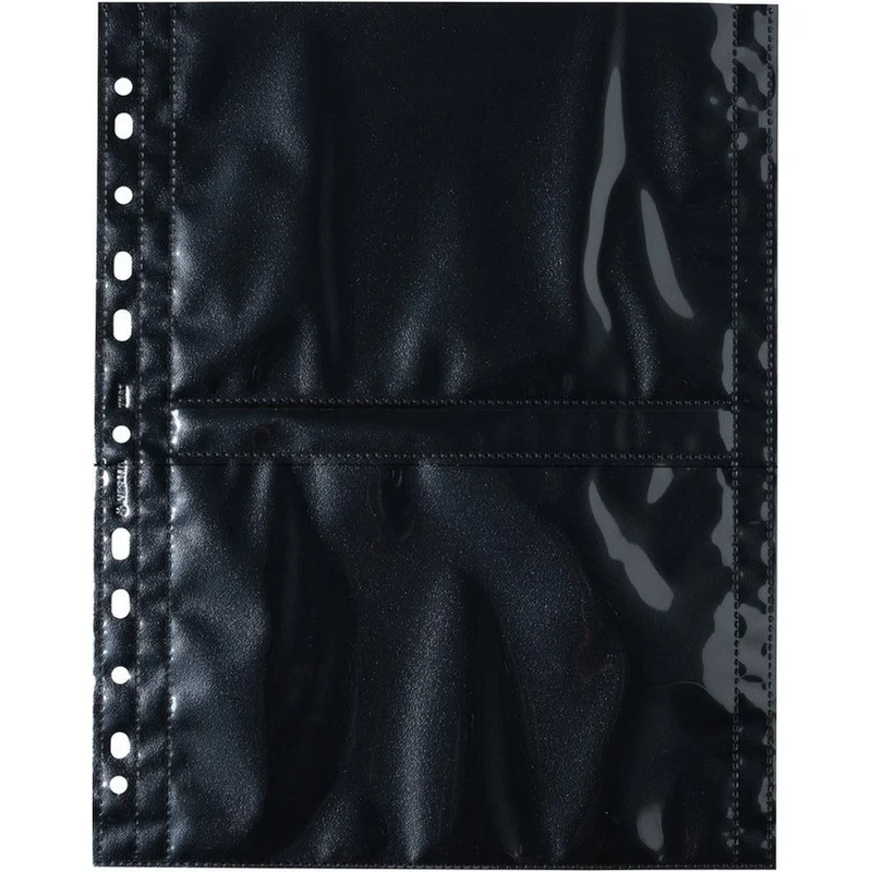 Herma Sichthüllen schwarz 13x18 quer 10 St.