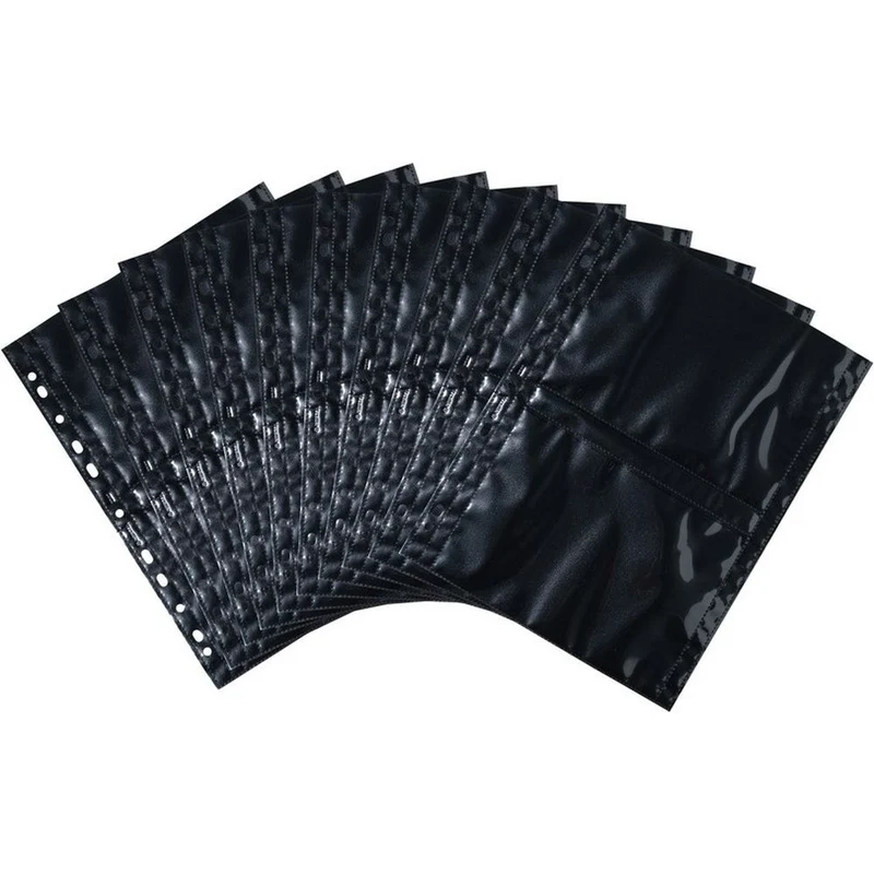 Herma Sichthüllen schwarz 13x18 quer 10 St.