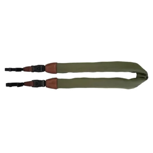GGS SCS-11 silk scarf camera strap green