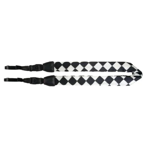 GGS SCS-09 silk scarf camera strap ruitjesprint
