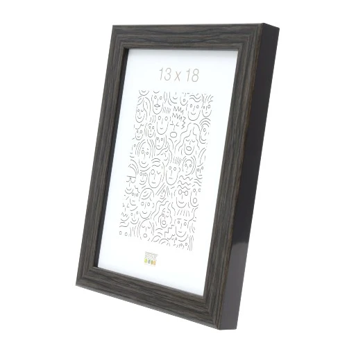 Deknudt Narrow frame in grey-brown root wood 20x30