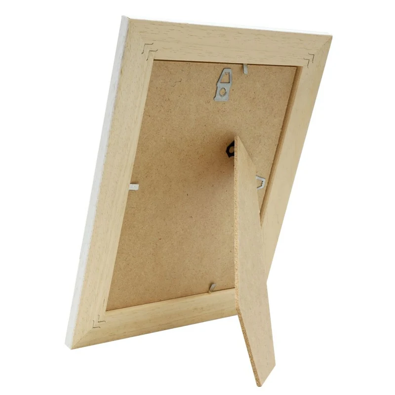 Deknudt Fotorahmen weiß mit naturfarbenem Akzent 13x18 S221H1