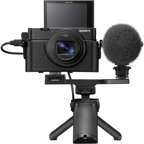 Sony RX100 Lederoptik-Schutzhülle mit Mikrofonbuchsenöffnung (LCJRXKB.SYH)