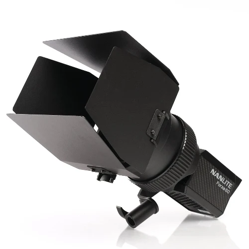 Nanlite FL-11 fresnel lens with barn doors for the FZ60