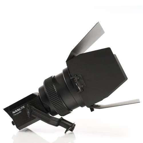 Nanlite FL-11 fresnel lens with barn doors for the FZ60